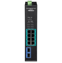 Trendnet TI-PGM102 switch di rete Gigabit Ethernet (10/100/1000) Supporto Power over Ethernet (PoE) Nero