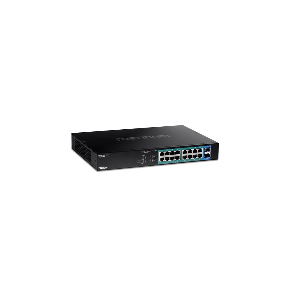 Trendnet TPE-TG182 switch di rete Gigabit Ethernet (10/100/1000) Supporto Power over Ethernet (PoE) 1U Nero