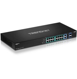 Trendnet TPE-TG182F v1.0R Non gestito Gigabit Ethernet (10/100/1000) Supporto Power over Ethernet (PoE) 1U Nero