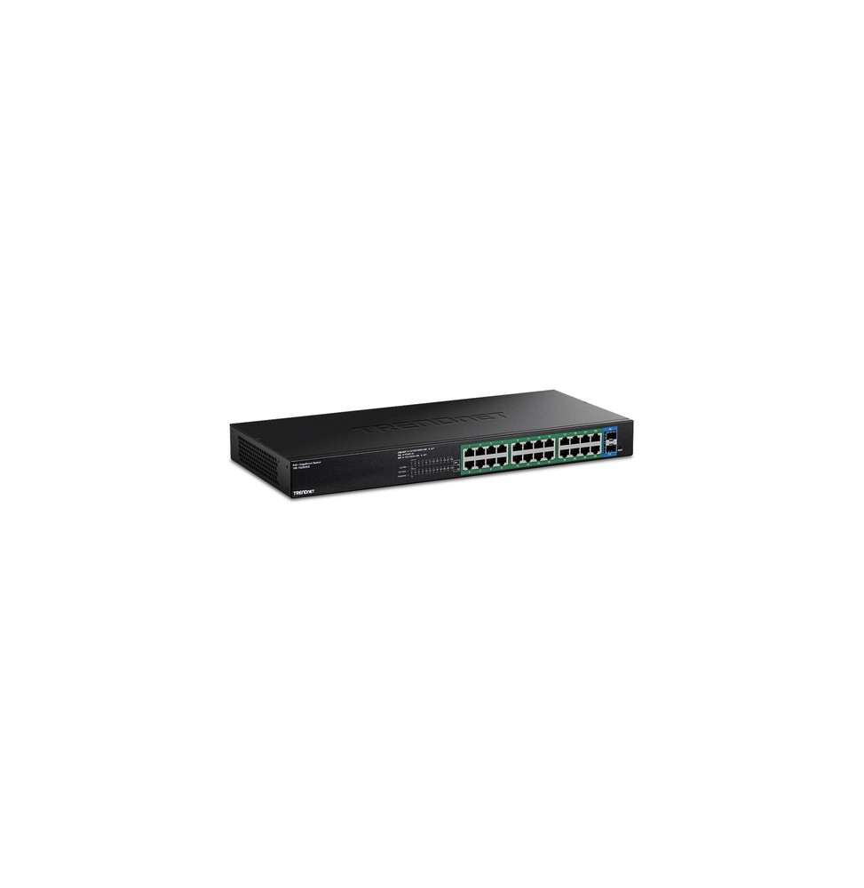 Trendnet TPE-TG262ES switch di rete Gestito Gigabit Ethernet (10/100/1000) Supporto Power over Ethernet (PoE) Nero