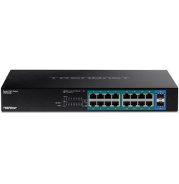 Trendnet TPE-TG182 switch di rete Gigabit Ethernet (10/100/1000) Supporto Power over Ethernet (PoE) 1U Nero