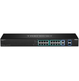 Trendnet TPE-TG182F v1.0R Non gestito Gigabit Ethernet (10/100/1000) Supporto Power over Ethernet (PoE) 1U Nero