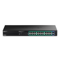 Trendnet TPE-TG262ES switch di rete Gestito Gigabit Ethernet (10/100/1000) Supporto Power over Ethernet (PoE) Nero