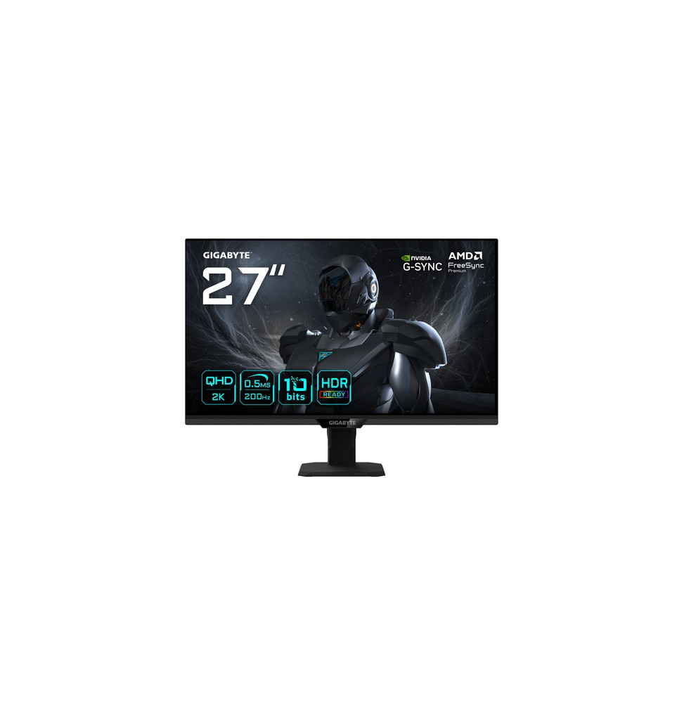 GIGABYTE G27Q20T Monitor Gaming 27” QHD - 2560 x 1440, 200Hz, 0.5ms, Compatibile G-Sync, FreeSync Premium, HDR10, HDMI 2.0,