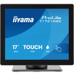 iiyama ProLite T1721MSC-B3 Monitor PC 43,2 cm (17') 1280 x 1024 Pixel SXGA Touch screen Da tavolo Nero