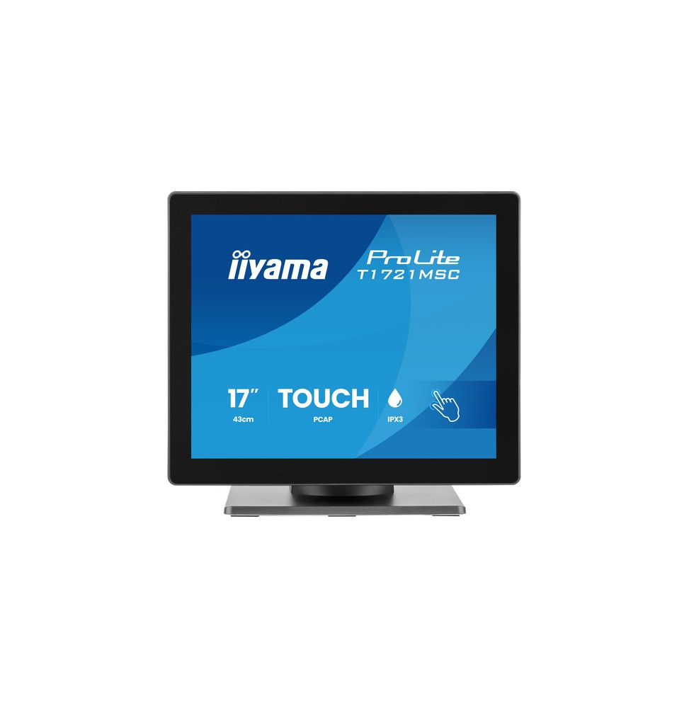 iiyama ProLite T1721MSC-B3 Monitor PC 43,2 cm (17') 1280 x 1024 Pixel SXGA Touch screen Da tavolo Nero