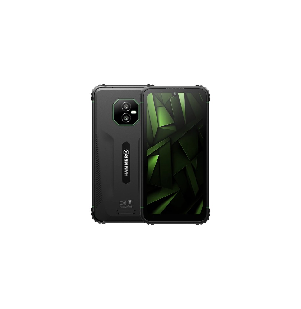HAMMER Ranger 8/256 GB 15,2 cm (6') Doppia SIM Android 15 4G USB tipo-C 8 GB 5000 mAh Nero, Verde