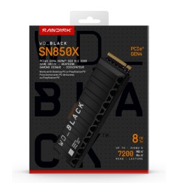 SanDisk WD_BLACK SN850X NVMe 8 TB M.2 PCI Express 4.0